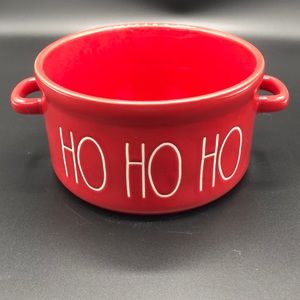 New RAE DUNN LL Ho Ho Ho Soufflé Dish Bowl in Red